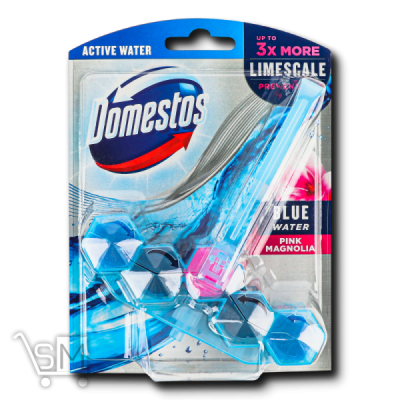 Сравнить цены на Блок для очистки унитаза Domestos Active Blue Water Pink Magnolia 53г