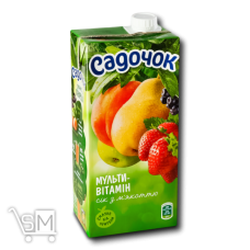 Сок Садочок мультивитаминный с мякотью 0,95л