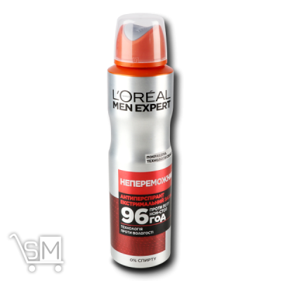 Сравнить цены на Дезодорант LOreal Paris Men Expert Непереможний 150мл