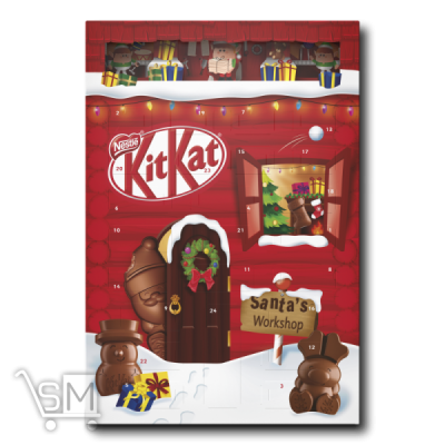 Сравнить цены на Шоколад Kit Kat Різдвяний календар молочний з начинкою 208г