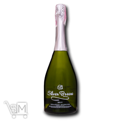 Сравнить цены на Вино ігристе Silver Breeze Ukrainian Brut біле 10-13,5% 0,75л