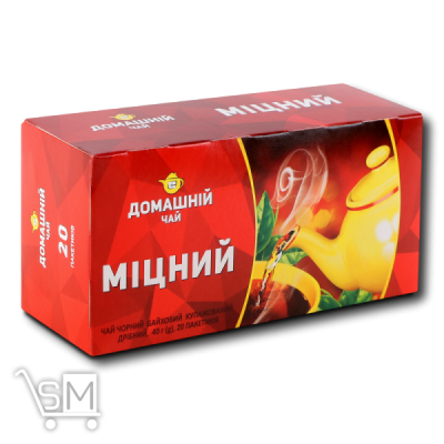 Сравнить цены на Чай чорний Домашній Чай Міцний 2г*20шт
