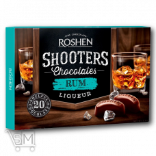 Конфеты шоколадные «Roshen» «Shooters» с ромовым ликером 150г.